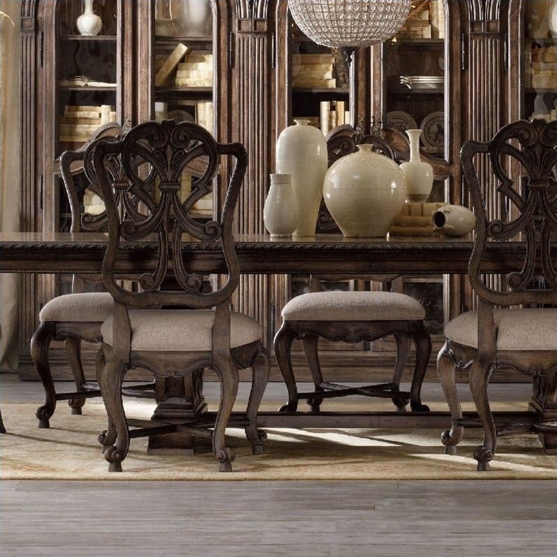 Hooker Furniture Rhapsody  Back  Dining Chair in Rustic Walnut