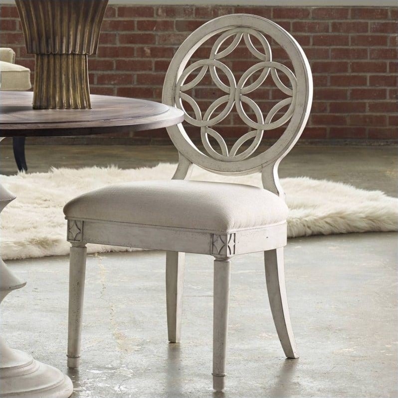 Hooker Furniture Melange Brynlee Dining Chair Distressed White