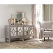 Hooker Furniture Melange 4-Door Diamante Console in Weathered Gray