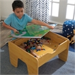 KidKraft 2-in-1 Activity Table with Train Set in Natural
