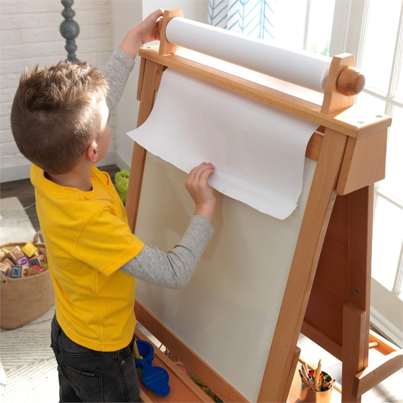 KidKraft Deluxe Wood Easel with Paper Roll