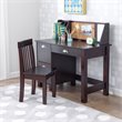 KidKraft Writing Desk with Chair in Espresso