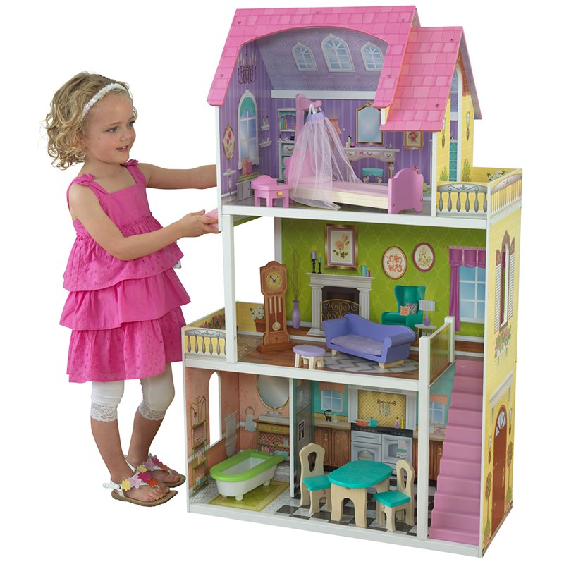 KidKraft Florence Dollhouse in Pink and Purple