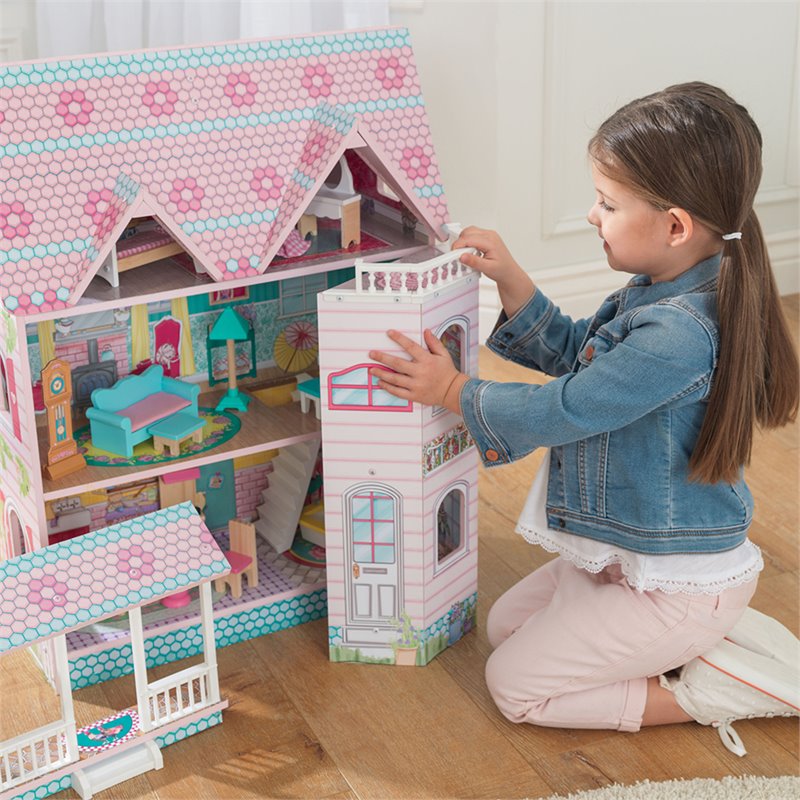 KidKraft Abbey Manor Dollhouse in Pink