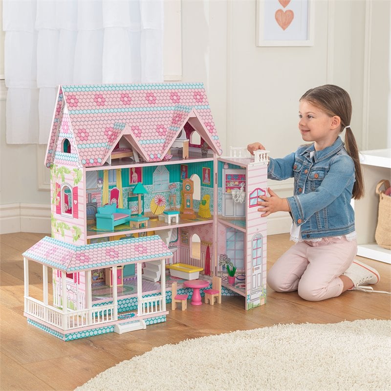KidKraft Abbey Manor Dollhouse in Pink