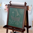 KidKraft Delux Wooden Easel in Espresso