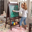 KidKraft Delux Wooden Easel in Espresso