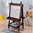 KidKraft Delux Wooden Easel in Espresso