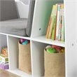 KidKraft 6 Cubby Bookcase with Reading Nook in White