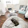 KidKraft 3 Piece Storage Table and Chair Set in Gray and White