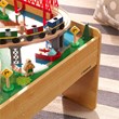 KidKraft 120 Piece Adventure Town Railway Train Table Set in Natural