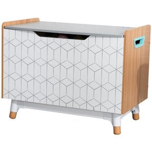 Kidkraft Mid-Century Kid Plastic Lift Top Wooden Toy Box