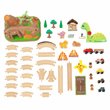 Kidkraft 56 Piece Dinosaur Bucket Top Wooden Plastic Train Set