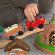 Kidkraft 56 Piece Dinosaur Bucket Top Wooden Plastic Train Set