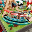 Kidkraft 85 Piece Pacific Railway Wooden Plastic Train Table Set