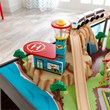 Kidkraft 85 Piece Pacific Railway Wooden Plastic Train Table Set