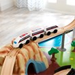 Kidkraft 85 Piece Pacific Railway Wooden Plastic Train Table Set