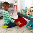 Kidkraft 85 Piece Pacific Railway Wooden Plastic Train Table Set