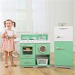 Kidkraft Homestyle Wooden Plastic Play Kitchen in Pistachio