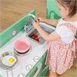 Kidkraft Homestyle Wooden Plastic Play Kitchen in Pistachio