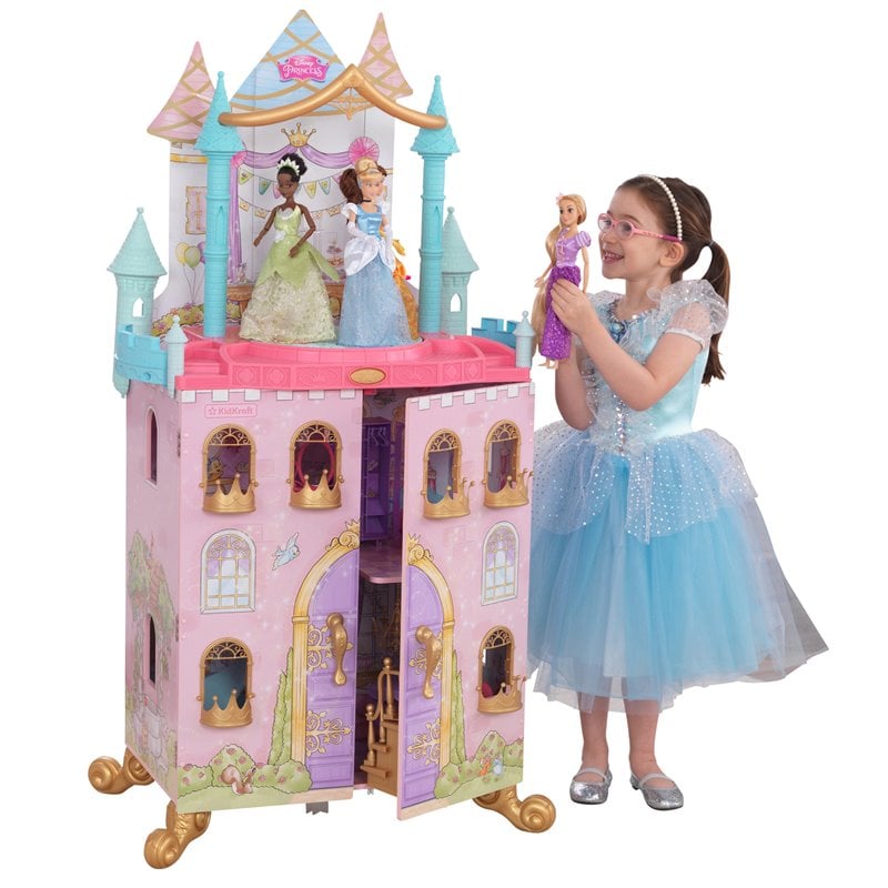 kidkraft princess dress up KidKraft Blue Rose Princess Dress Up Costume - Bed Bath & Beyond