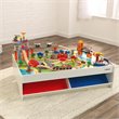 Kidkraft 79 Piece Wooden Plastic Railway Express Train Table Set