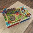 Kidkraft 79 Piece Wooden Plastic Railway Express Train Table Set