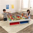 Kidkraft 79 Piece Wooden Plastic Railway Express Train Table Set