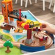 Kidkraft 79 Piece Wooden Plastic Railway Express Train Table Set