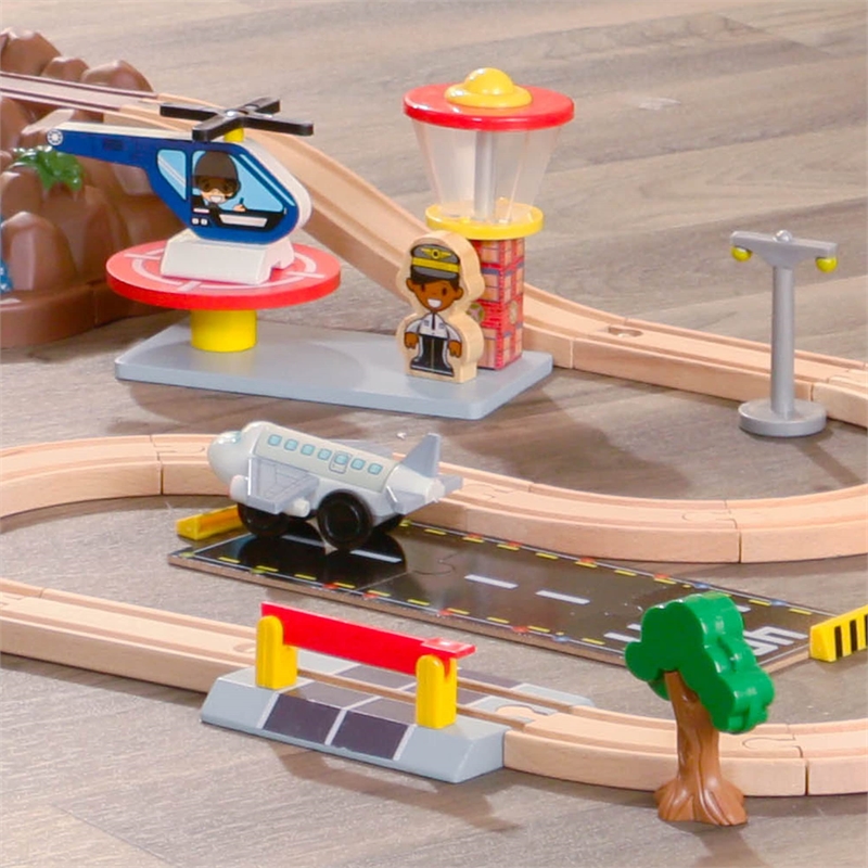 KidKraft Bucket Top Mountain 56 Piece Train Set
