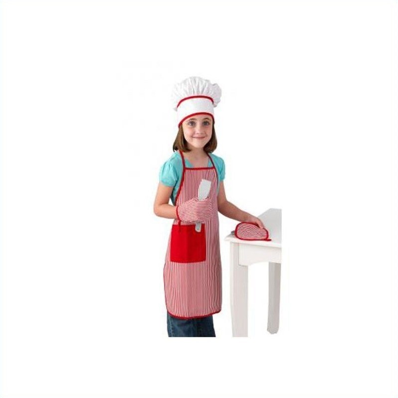 KidKraft Tasty Treats Chef Accessory Set in Red