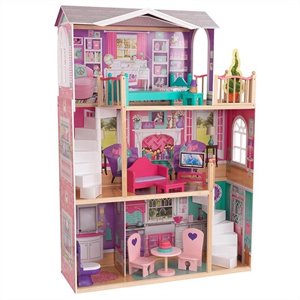 KidKraft Elegant 18 inch Doll Manor with Furniture