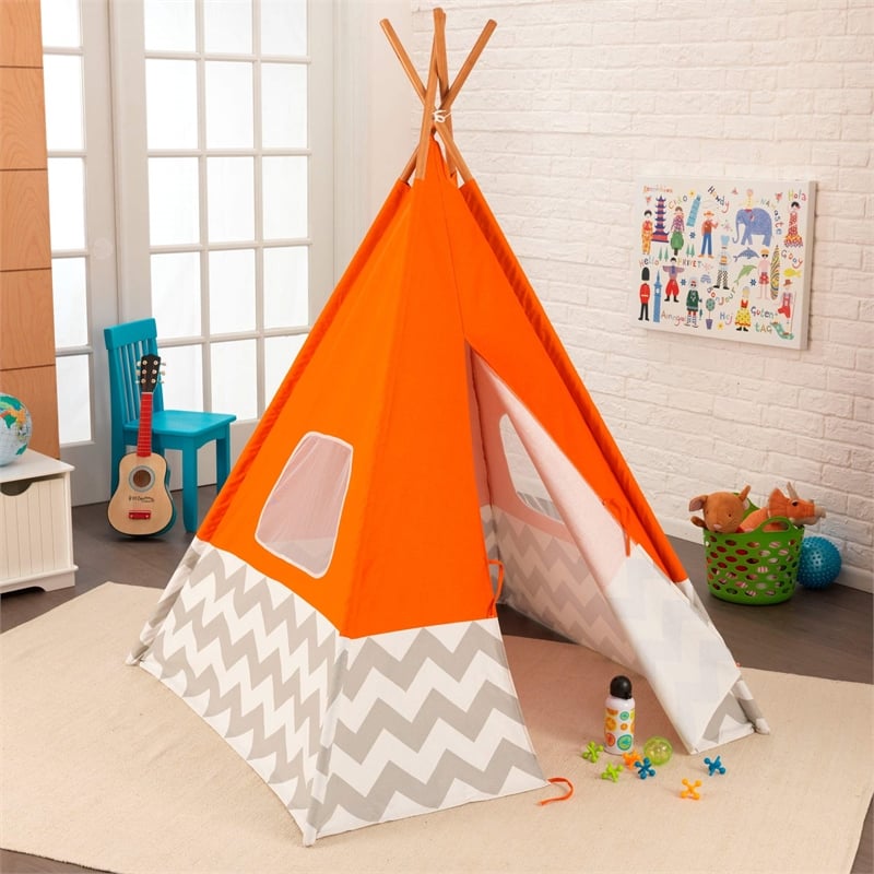 KidKraft Teepee Tent in Orange