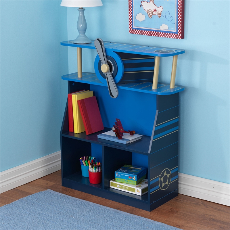 KidKraft Airplane Bookcase in Blue