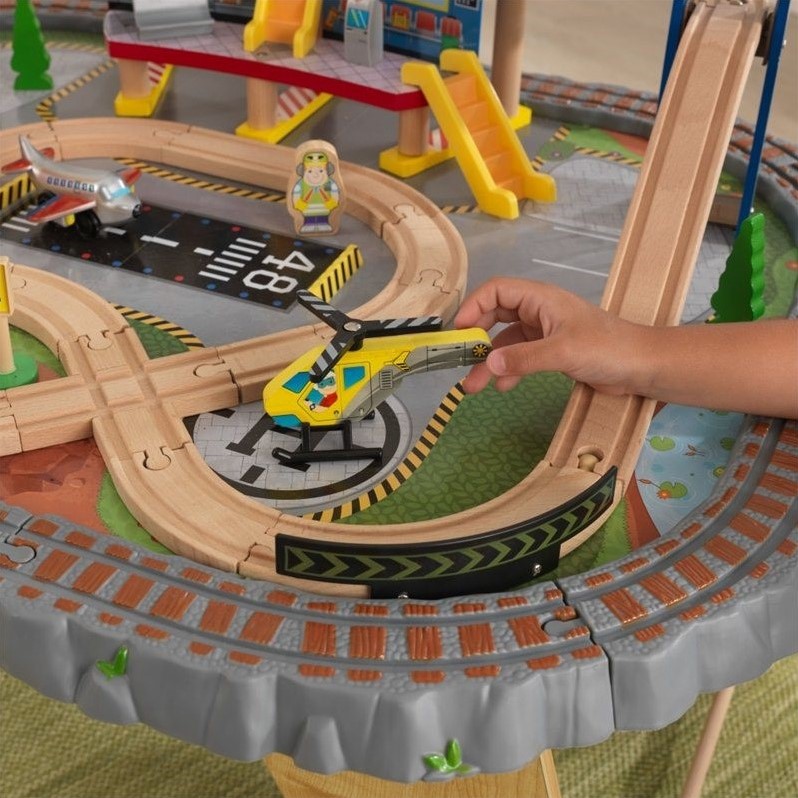 KidKraft Transportation Station Train Set and Table