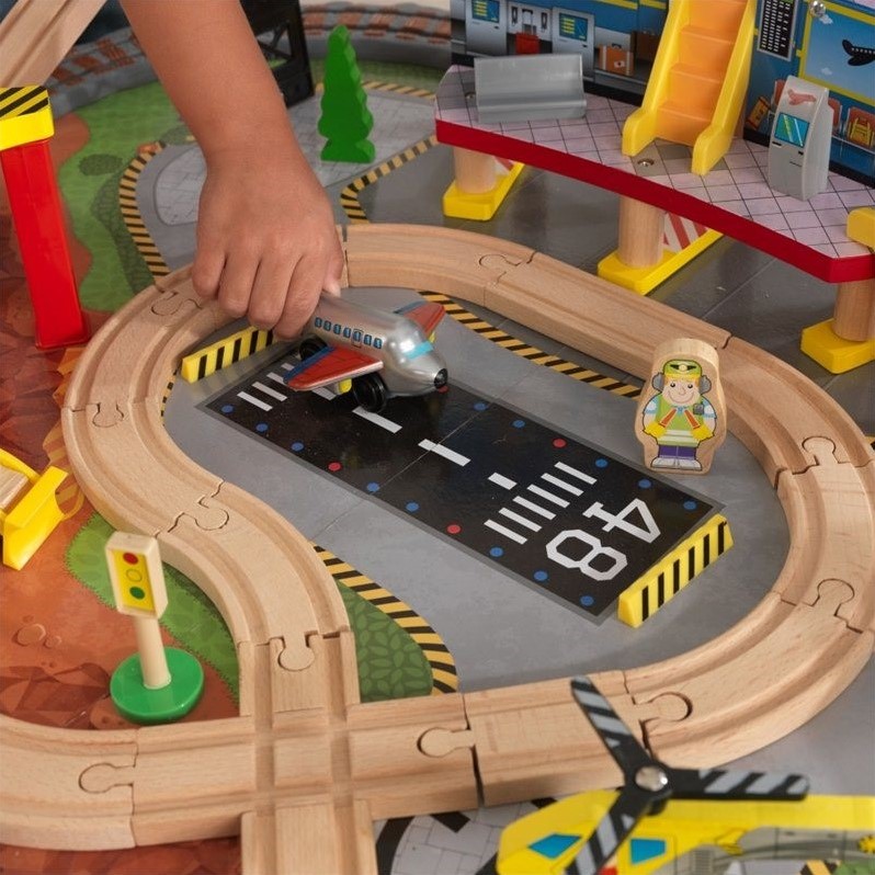 KidKraft Transportation Station Train Set and Table