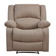 Relax-A-Lounger Dayton Recliner in Beige Microfiber Upholstery