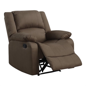 Relax-A-Lounger Dayton Recliner in Chocolate Microfiber Upholstery