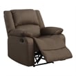 Relax-A-Lounger Dayton Recliner in Chocolate Microfiber Upholstery