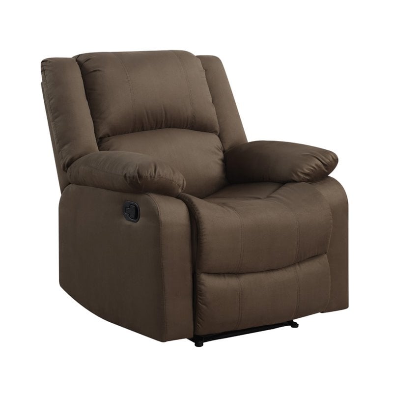 Relax-A-Lounger Dayton Recliner in Chocolate Microfiber Upholstery