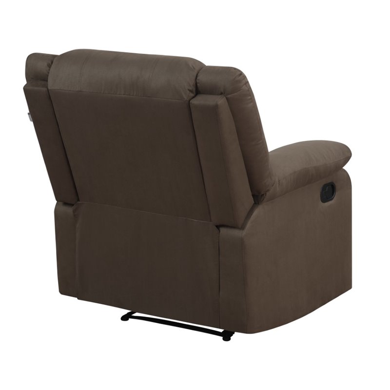 Relax-A-Lounger Dayton Recliner in Chocolate Microfiber Upholstery
