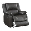 Relax-A-Lounger Pittsburg Recliner in Java Brown Faux Leather