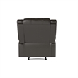 Relax-A-Lounger Pittsburg Recliner in Java Brown Faux Leather