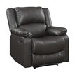 Relax-A-Lounger Pittsburg Recliner in Java Brown Faux Leather