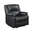 Relax-A-Lounger Pittsburg Recliner in Black Faux Leather Upholstery