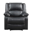 Relax-A-Lounger Pittsburg Recliner in Black Faux Leather Upholstery