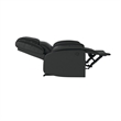Relax-A-Lounger Pittsburg Recliner in Black Faux Leather Upholstery