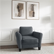 LifeStyle Solutions Mavrick Accent Chair in Dark Gray Microfiber