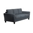 LifeStyle Solutions Mavrick Sofa in Dark Gray Microfiber Upholstery