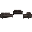 LifeStyle Solutions New Haven 3 Piece Sofa Set in Coffee